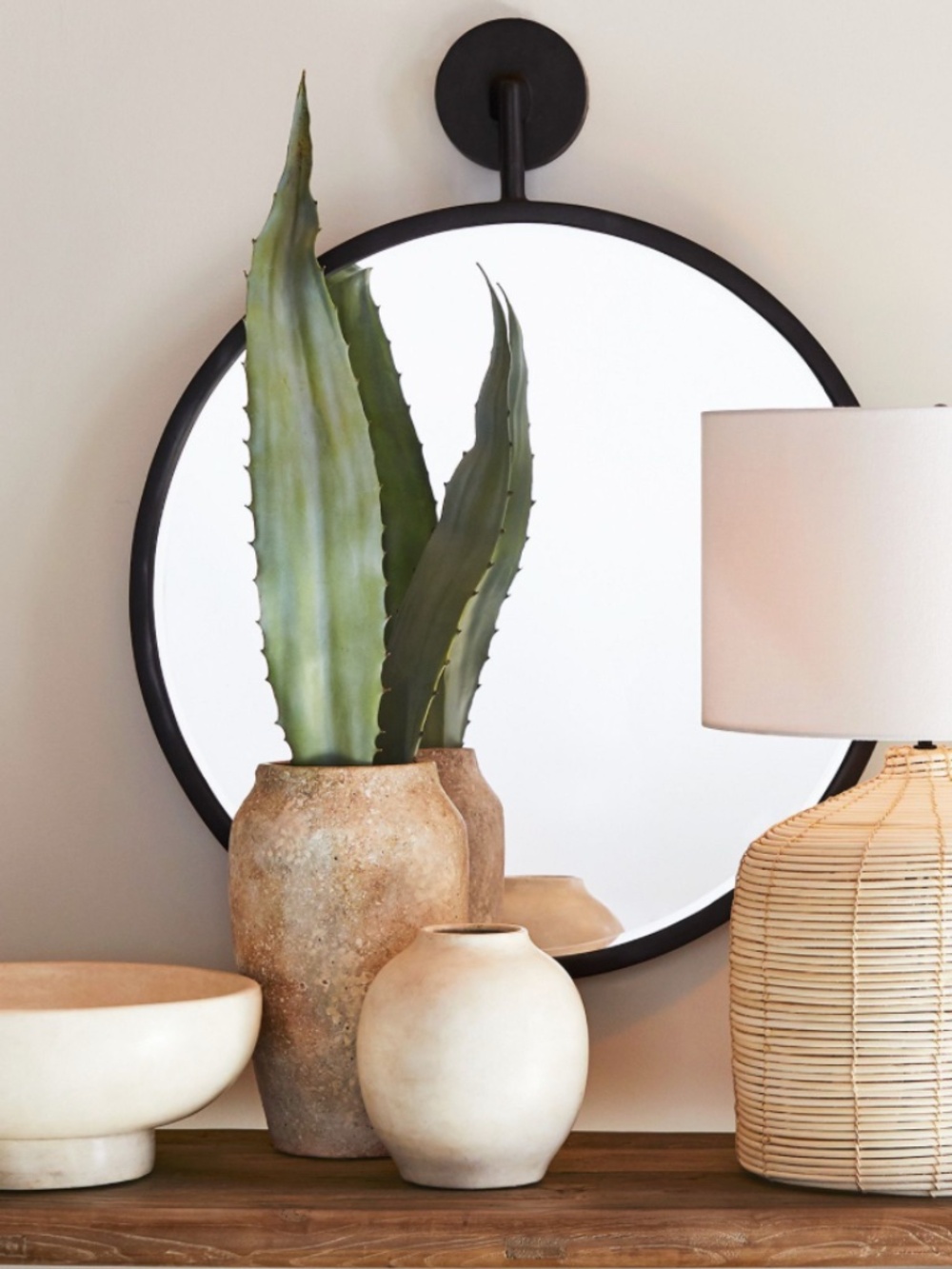 Set/3 Faux Aloe Leaves